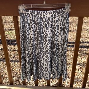 Cubism animal print sweater skirt